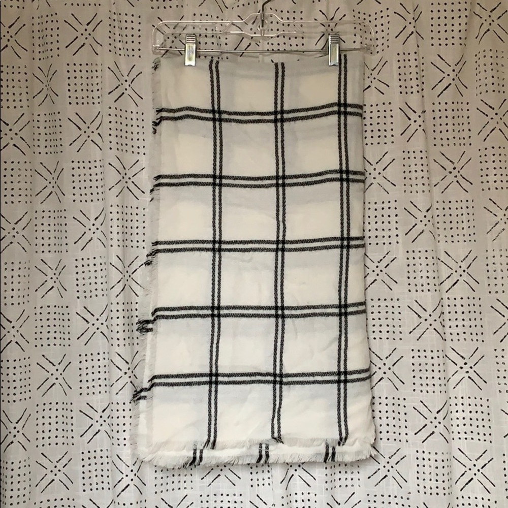 LOFT Plaid blanket scarf